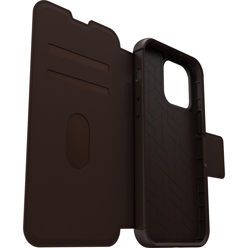 Otterbox Strada Leather Wallet iPhone 14 / 13 Standard 6.1 inch Espresso Brown