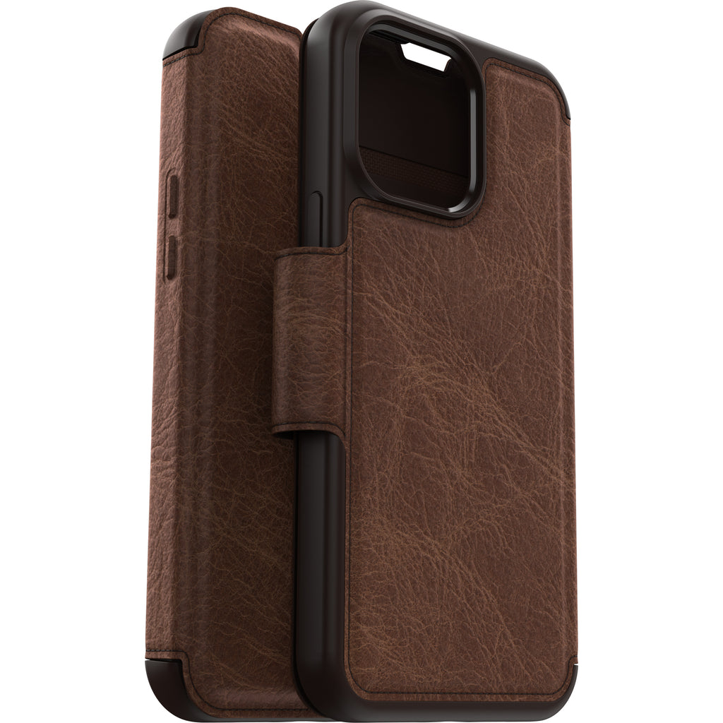 Otterbox Strada Leather Wallet iPhone 14 / 13 Standard 6.1 inch Espresso Brown