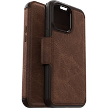 Load image into Gallery viewer, Otterbox Strada Leather Wallet iPhone 14 / 13 Standard 6.1 inch Espresso Brown