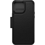 Otterbox Strada Leather Wallet iPhone 14 Pro Max 6.7 inch Shadow Black