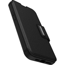 Load image into Gallery viewer, Otterbox Strada Leather Wallet iPhone 14 / 13 Standard 6.1 inch Shadow Black