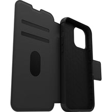 Load image into Gallery viewer, Otterbox Strada Leather Wallet iPhone 14 Plus 6.7 inch Shadow Black