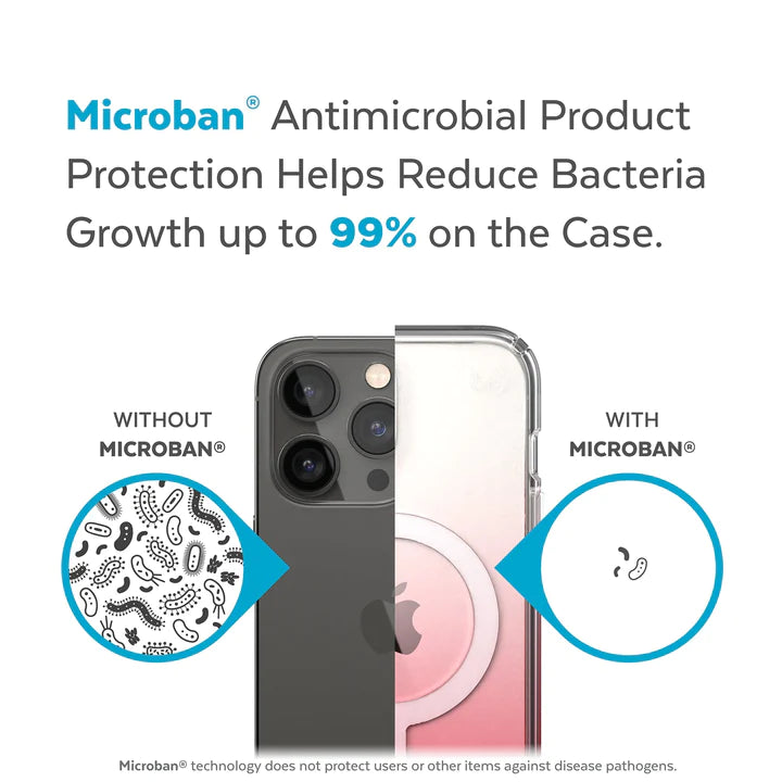 Speck Presidio Ombre Perfect Clear MagSafe Case iPhone 14 Plus 6.7 Rose