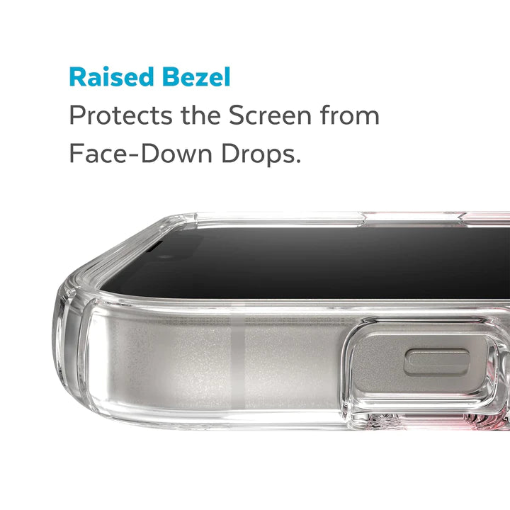 Speck Presidio Ombre Perfect Clear MagSafe Case iPhone 14 Plus 6.7 Rose