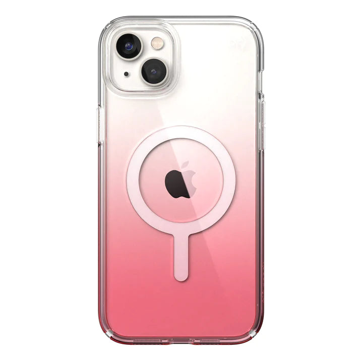 Speck Presidio Ombre Perfect Clear MagSafe Case iPhone 14 Plus 6.7 Rose
