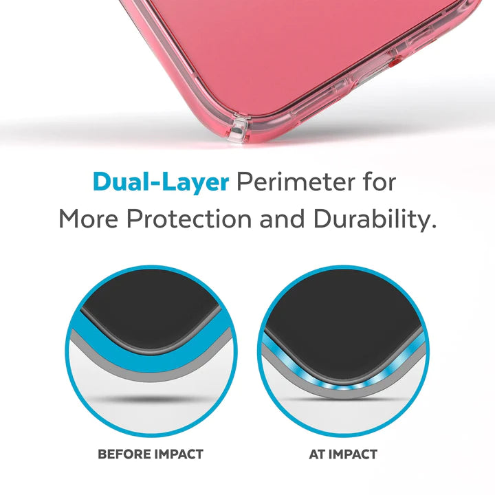 Speck Presidio Ombre Perfect Clear MagSafe Case iPhone 14 Pro 6.1 Rose
