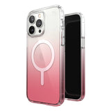 Speck Presidio Ombre Perfect Clear MagSafe Case iPhone 14 Pro Max 6.7 Rose