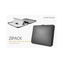 Load image into Gallery viewer, SPIGEN SGP The new iPad 4G LTE / Wifi Leather Case Zipack - Black SGP08848 6