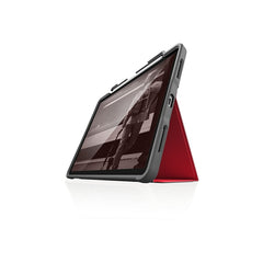 STM Dux Plus Tough & Rugged Folio Cover for iPad Pro 11 inch 2018 - Red 1
