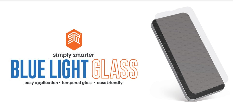 STM Tempered Glass Screen Guard Blue Light iPhone 14 Plus 6.7
