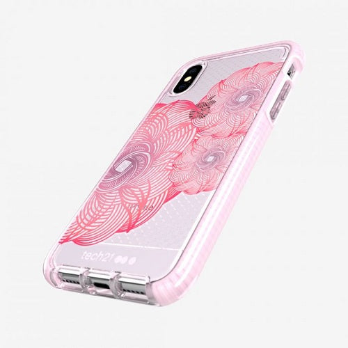 Tech21 Evo Check Evoke Case for iPhone X - Pink / Red 2