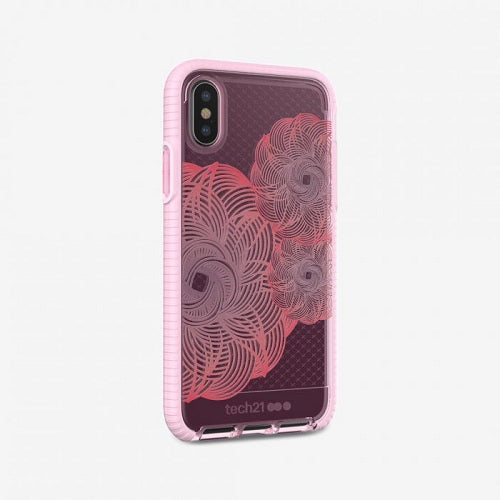 Tech21 Evo Check Evoke Case for iPhone X - Pink / Red 6