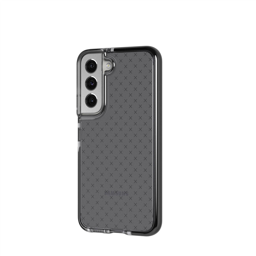 Tech21 Evo Check 4.9m Drop Protective Case Samsung S22 Plus 6.6 inch - Smokey Black 4