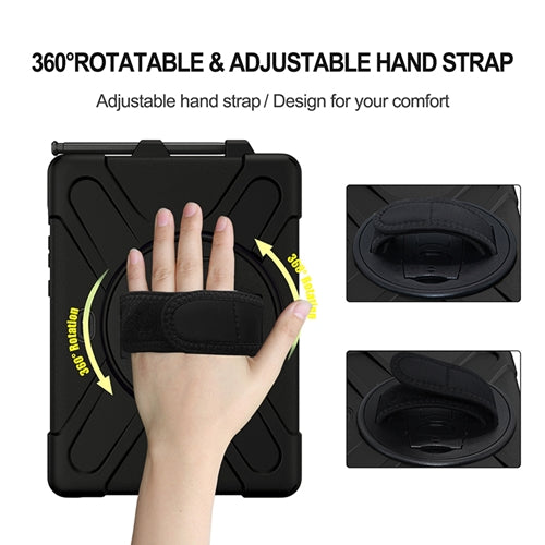 Rugged Case Hand & Shoulder Strap Samsung Tab Active Pro 10.1 2020 - Black6