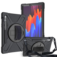 Load image into Gallery viewer, Rugged Case Hand &amp; Shoulder Strap Samsung Tab S7 2020 - Black8