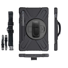Load image into Gallery viewer, Rugged Case Hand &amp; Shoulder Strap Samsung Tab S7 2020 - Black5