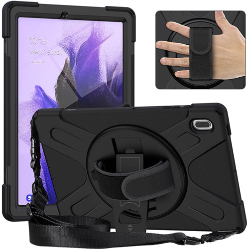 Rugged Case Hand & Shoulder Strap Galaxy Tab S7 FE 2021 12.4 SM-T730 T736 2
