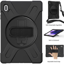 Load image into Gallery viewer, Rugged Case Hand &amp; Shoulder Strap Galaxy Tab S7 FE 2021 12.4 SM-T730 T736 6