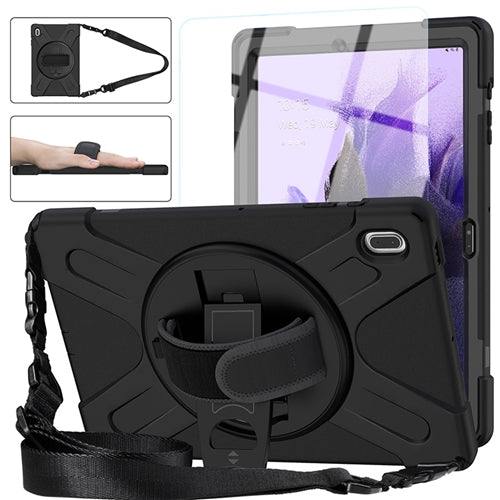 Rugged Case Hand & Shoulder Strap Galaxy Tab S7 FE 2021 12.4 SM-T730 T736 8