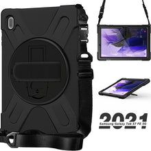 Load image into Gallery viewer, Rugged Case Hand &amp; Shoulder Strap Galaxy Tab S7 FE 2021 12.4 SM-T730 T736 7
