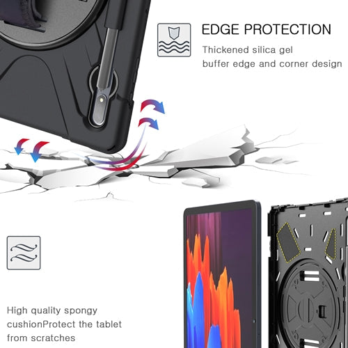 Rugged Case Hand & Shoulder Strap Samsung Tab S7 Plus 2020 - Black 6