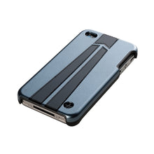 Load image into Gallery viewer, Trexta Snap on Autobahn Series Black on Silver iPhone 4 / 4S Case Silver 2
