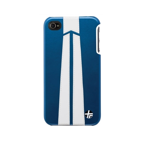 Trexta Snap on Autobahn Series White on Blue iPhone 4 / 4S Case Blue 1