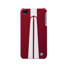 Load image into Gallery viewer, Trexta Snap on Autobahn Series White on Red iPhone 4 / 4S Case Red 4
