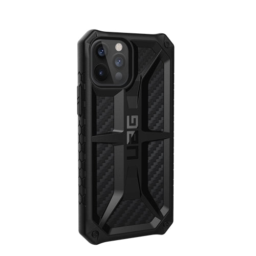 UAG Monarch Tough and Rugged Case iPhone 12 / 12 Pro 6.1 inch - Carbon Fibre4