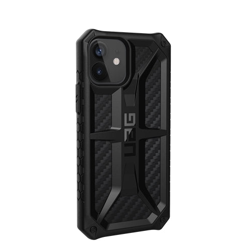 UAG Monarch Tough and Rugged Case iPhone 12 Mini 5.4 inch - Carbon Fibre 3