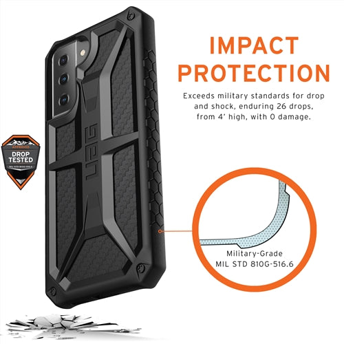 UAG Monarch Rugged Case Samsung S21 PLUS 5G 6.7 inch - Carbon Fibre 3