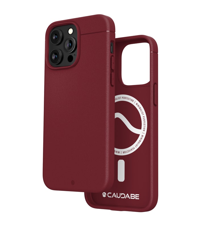 Caudabe Sheath Slim Protective Case with MagSafe iPhone 14 Pro Max 6.7 - Crimson Red