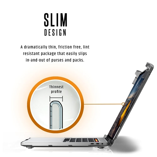 UAG Plyo Tough & Rugged Protective Case for Macbook Pro 16 inch 2020 - Clear Ice 4