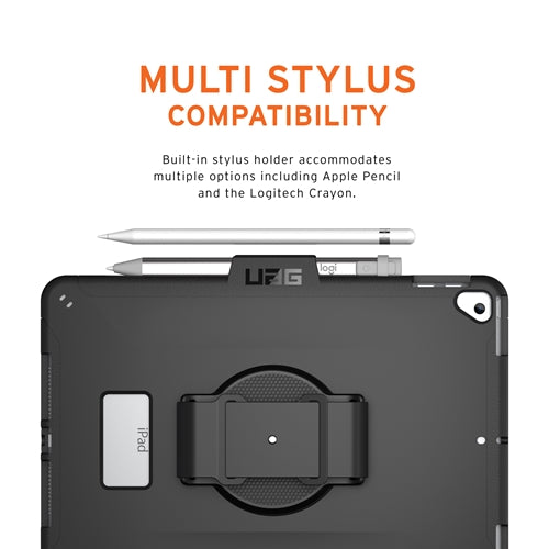 UAG Scout Light & Rugged Case & Hand Strap iPad 8th & 7th 10.2 - Black 5