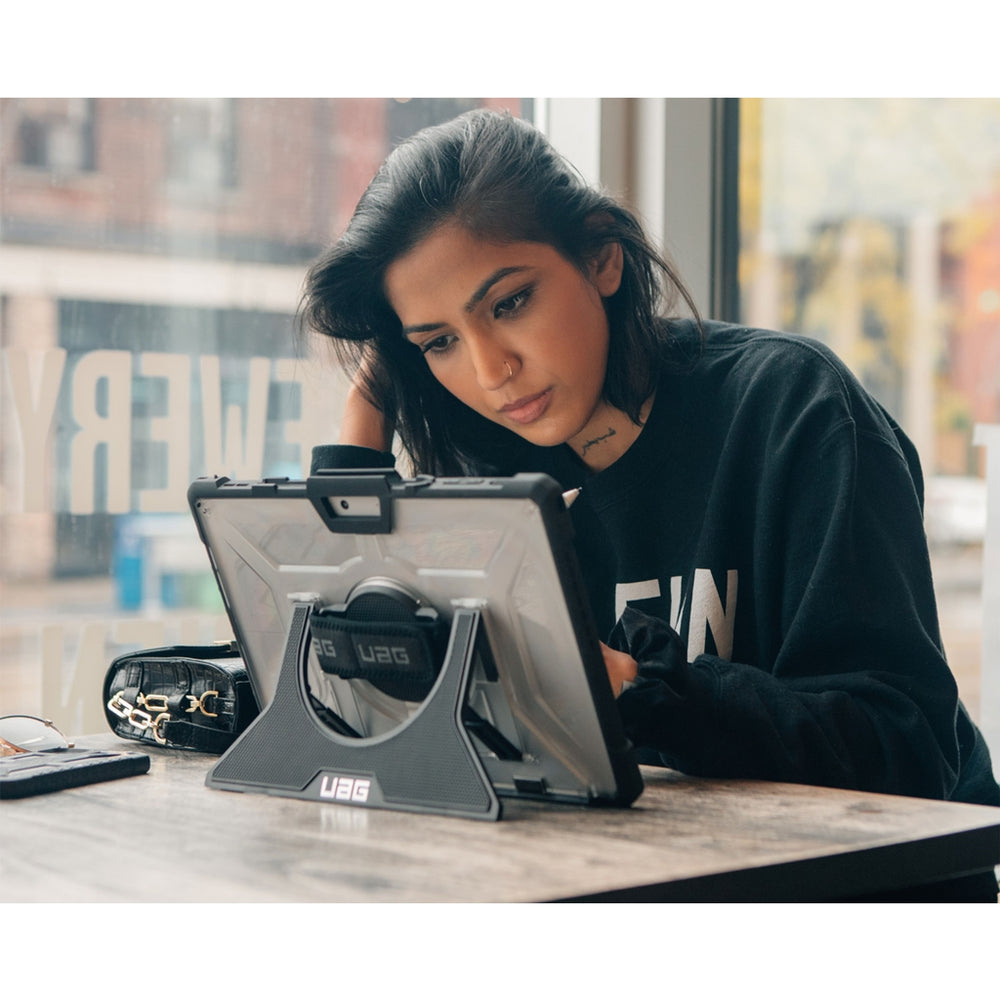 UAG Plasma Case For Surface Pro 2017, Pro 4 w/ (H/Sh/Strap) Ice/Black 3