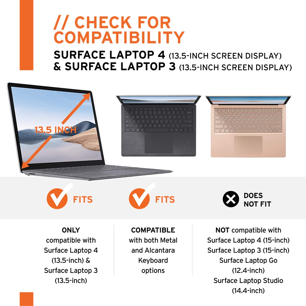 UAG Tough & Rugged Cover Plasma Case Microsoft Surface Laptop 3 & 4 2021 - Ice 9