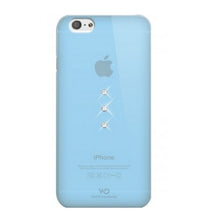 Load image into Gallery viewer, White Diamonds Trinity iPhone 6 Case With Swarovski Diamond - Light Blue