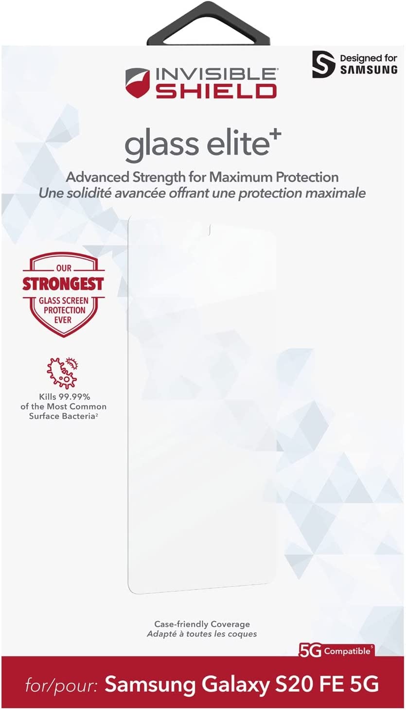 Zagg InvisibleShield Glass Elite+ Screen Protection S20 FE 6.5 inch