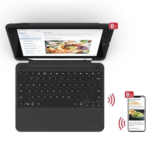 Zagg Slim Go Detachable Keyboard Case iPad 7th Gen 10.2 inch - Black 6