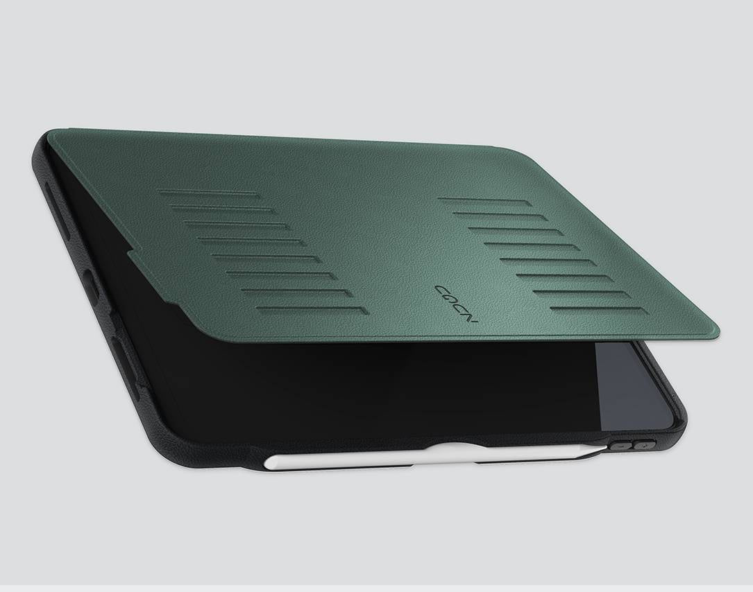 Zugu iPad Folio Case Magnetic Stand iPad Pro 11 inch 4th 3rd 2nd 1st Gen - Pine Green