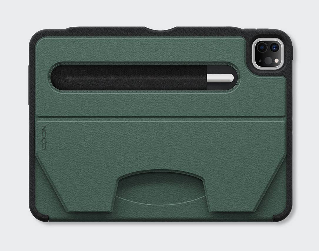 Zugu iPad Folio Case Magnetic Stand iPad Pro 11 inch 4th 3rd 2nd 1st Gen - Pine Green