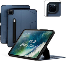 Load image into Gallery viewer, Zugu Magnetic Rugged Folio Case iPad Pro 12.9 in 6th &amp; 5th Gen - Slate Blue