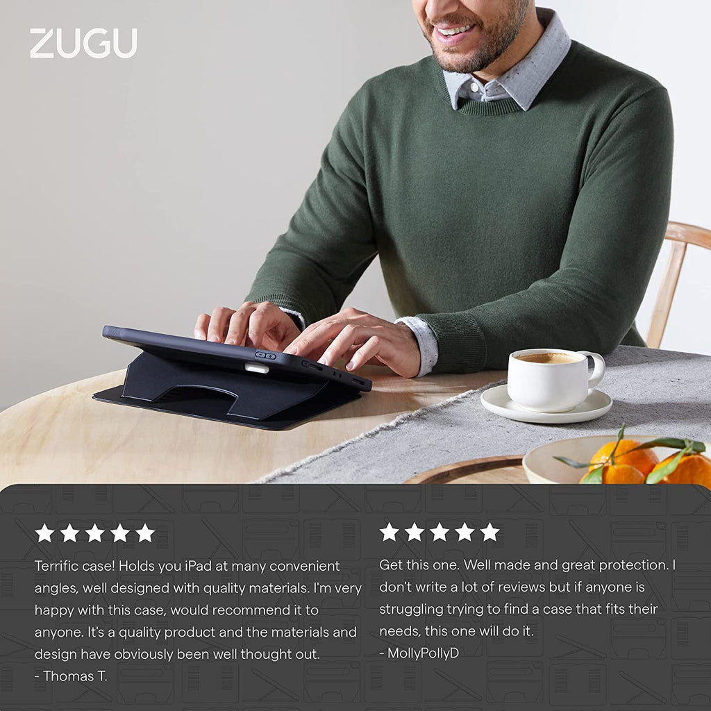 Zugu iPad Folio Case Magnetic Stand iPad 7th / 8th / 9th Gen 10.2 inch - Red