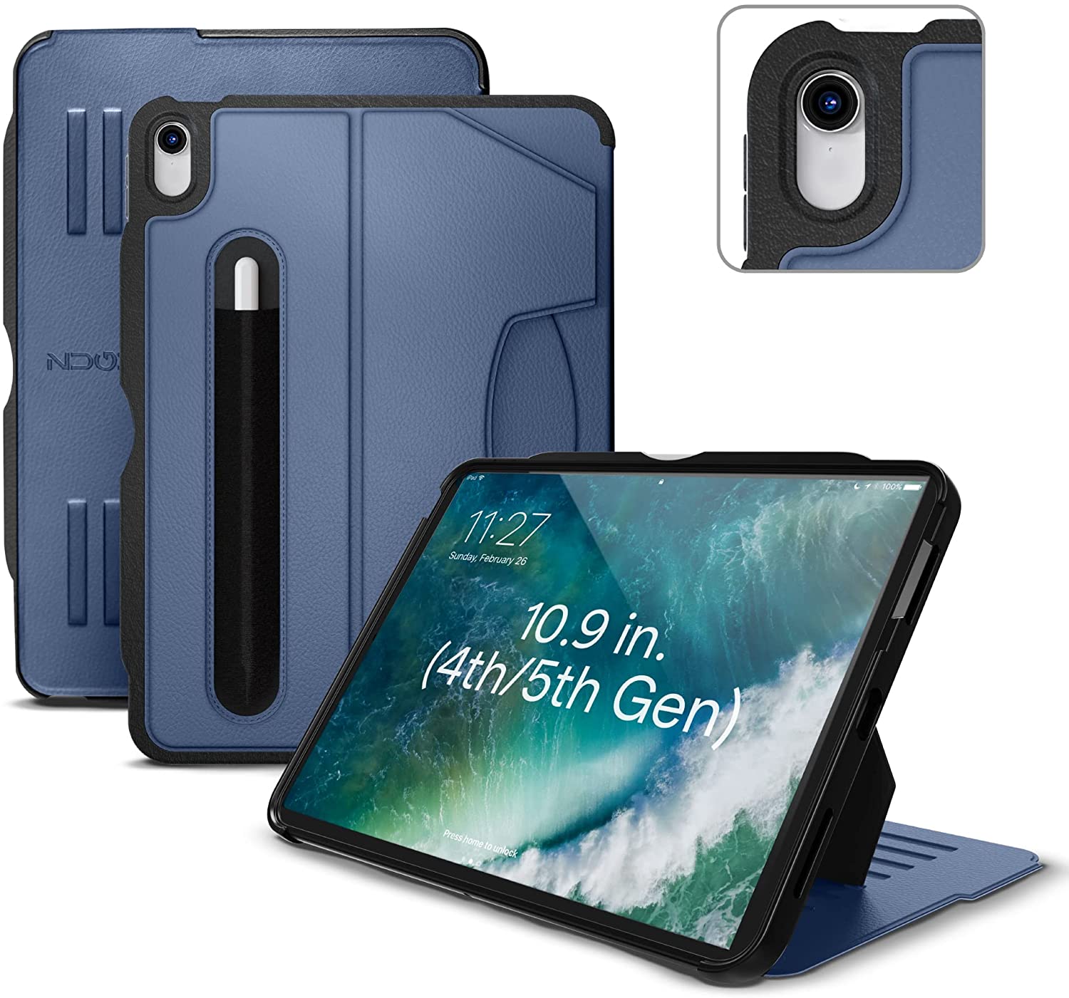 Zugu Case for iPad Air 11" M2 / M3 & Air 4th/5th - Slate Blue